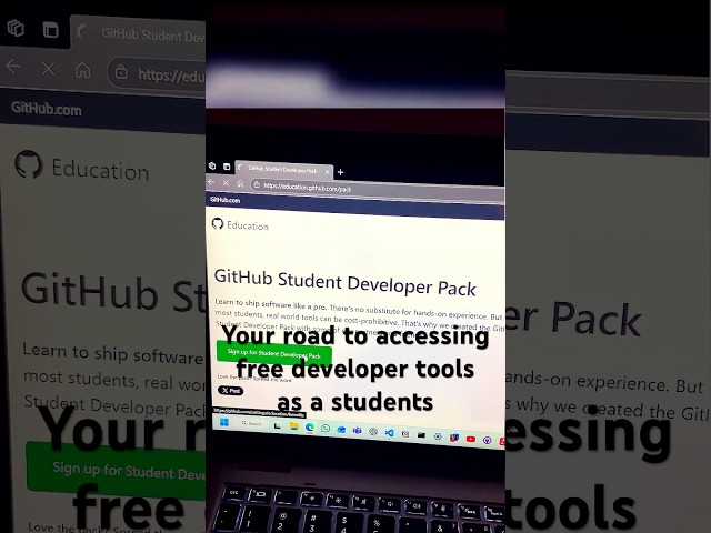 Step by Step guide to unlocking the GitHub Student Developer pack  #tech #githubeducation  #college