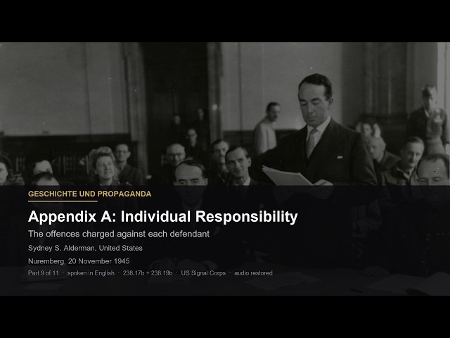 Nürnberger Prozess 20.11.1945, Teil 9/11: Anhang A: Die Angeklagten [1080p, restauriert]