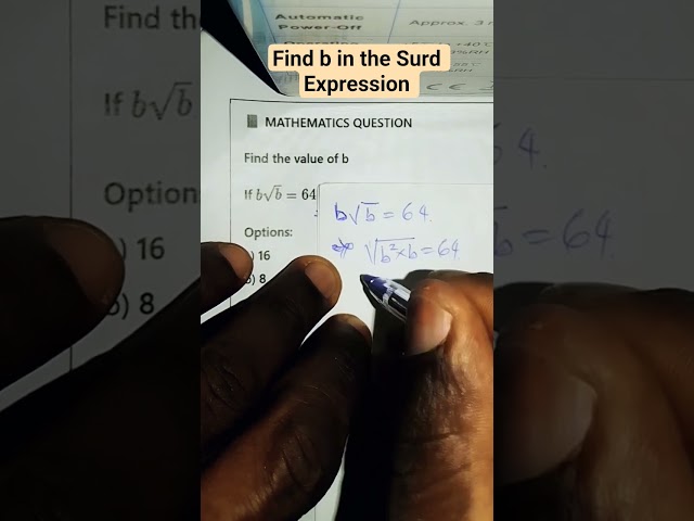 Find b in the Surd Expression #highschoolmath #basicproblems #maths #mathshorts