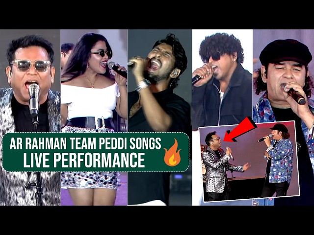 AR Rahman Live Performance at #Peddi Pre Release Event | Ram Charan | Back to Back Peddi Songs