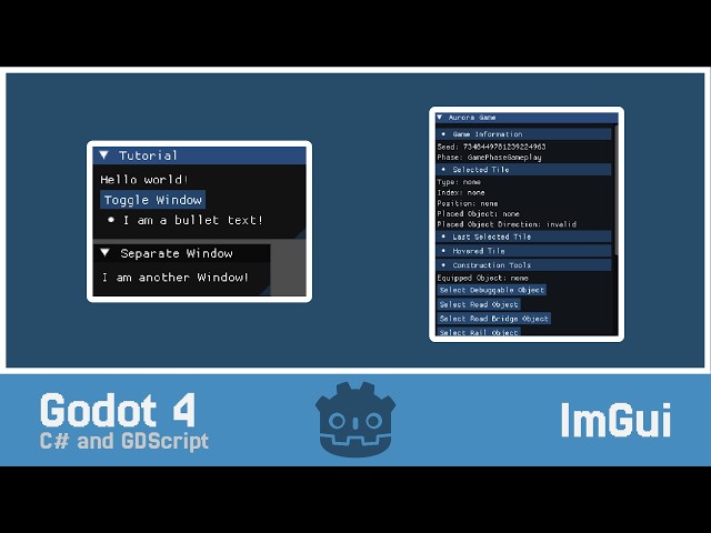 Godot4 - ImGui Tutorial (C#/GDScript)