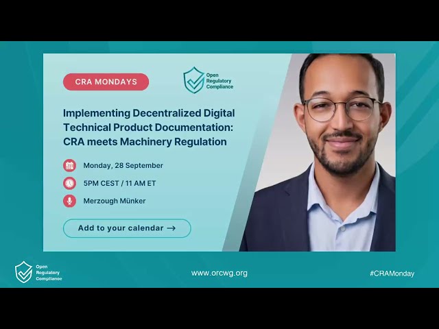 Implementing Decentralized Digital Technical Product Documentation: CRA meets Machinery Regulation