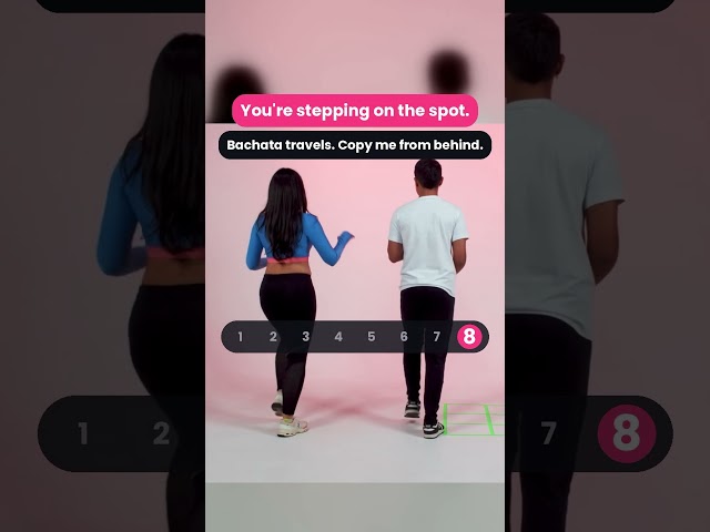 Bachata basic step for beginners - it travels side to side. Free lesson www.zerotodance.com