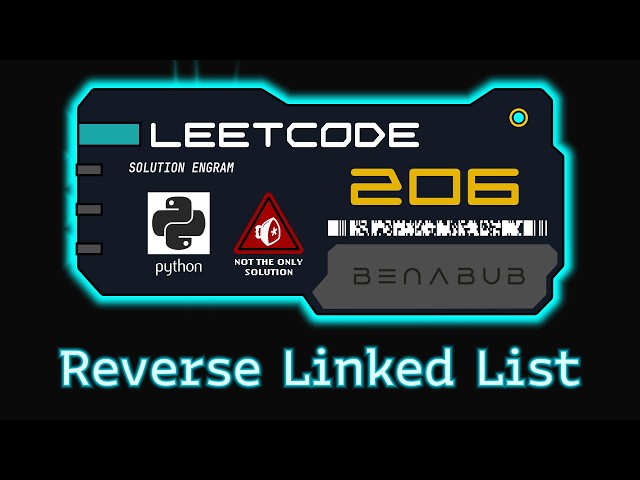 Reverse Linked List — LeetCode #206 | Python Algorithm Visualization