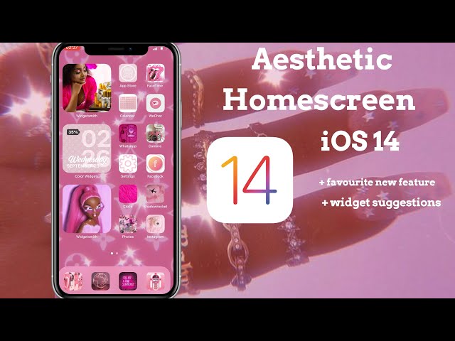 iOS 14 HOMESCREEN SETUP | AESTHETIC IPHONE CUSTOMISATION | HOMESCREEN INSPO | ROYAL GLOWW
