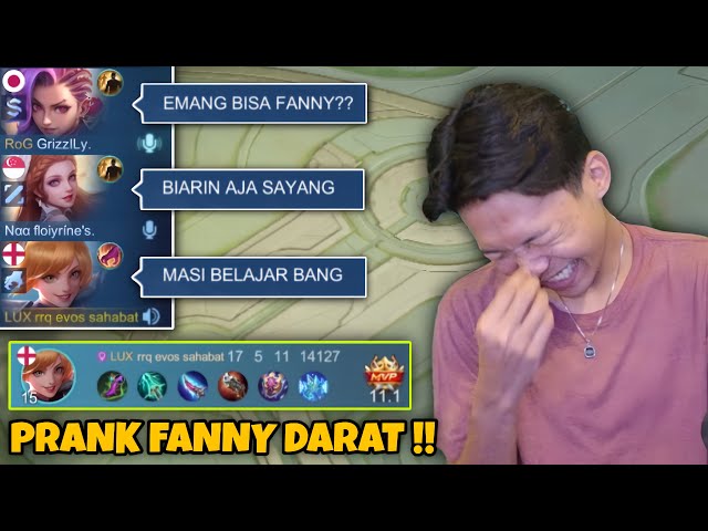PRANK FANNY DARAT DIDEPAN BUCIN ON MIC SAMPAI DIKATAIN !! AUTO KASIH PAHAM !’ - Mobile Legends