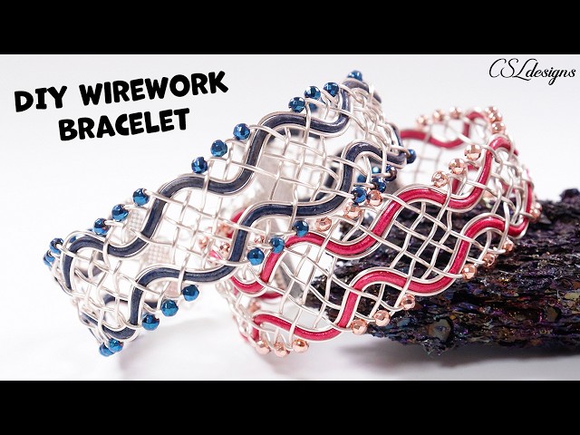 Imperial braided wirework bracelet tutorial