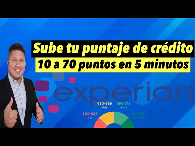 Sube tu puntaje de credito hasta 70 puntos en 5 minutos con la herramienta de crédito EXPERIAN boost