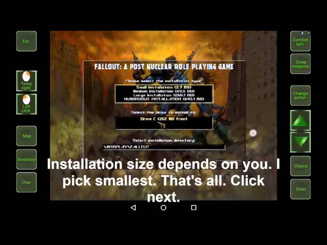 Fallout 1 on Android. Installation guide using Magic Dosbox
