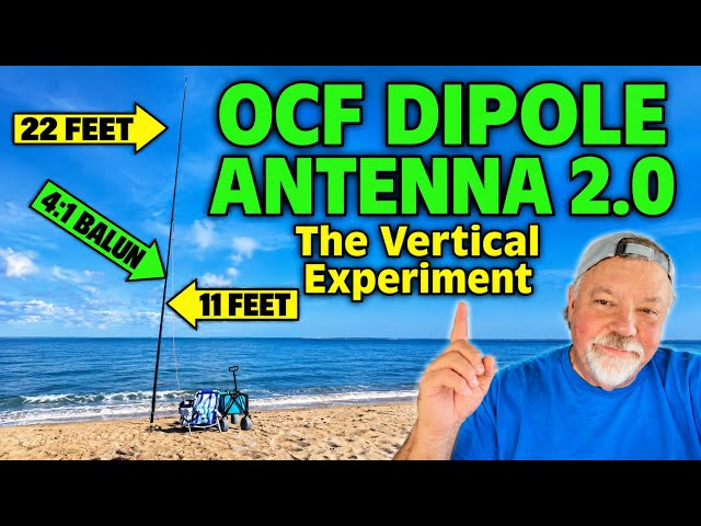 OCF Dipole Experiment 2.0: Going Vertical at the Beach