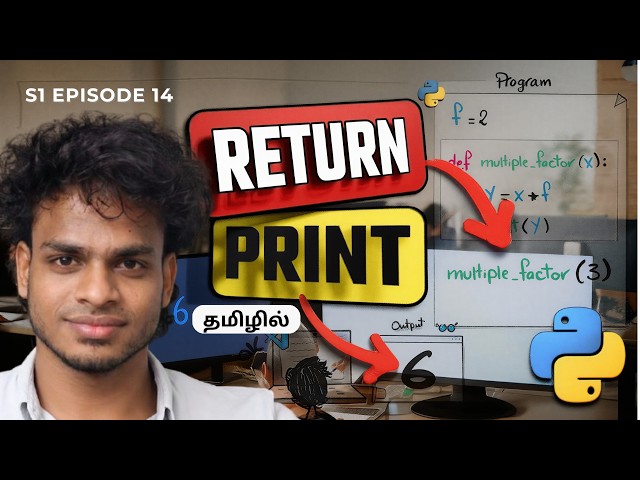 Python Return vs Print() 😱 This Mistake Breaks Your Code! | Python Tamil | S1 E14