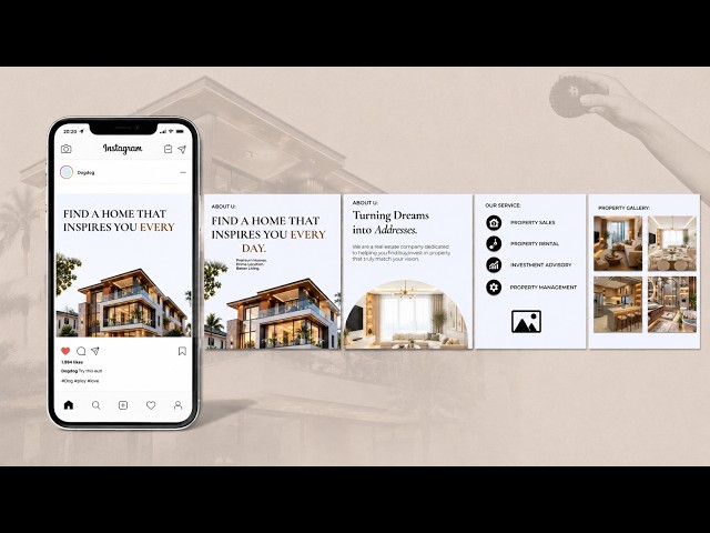 How To Create a Instagram Carousel Post Design | Step By Step Tutorial