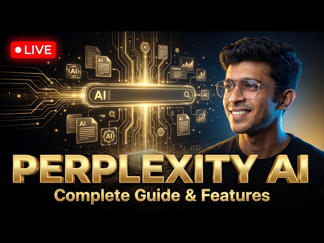 LIVE: Perplexity AI Complete Guide (2026) | Best AI Search Engine? Features, Tips & Live Demo