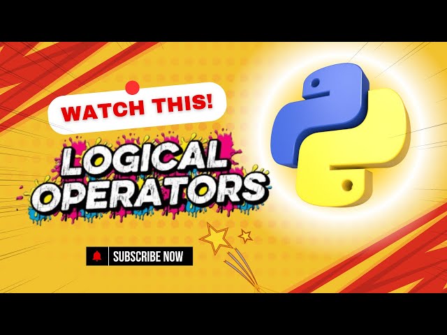 💡 Python Logical Operators Explained with Real Examples 🔥