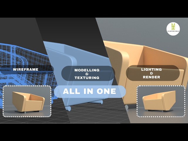 FULL MODELLING, TEXTURING AND LIGHTING OF SOFA IN 3DS MAX VRAY | FURNITURE MODELLING IN 3DS MAX |
