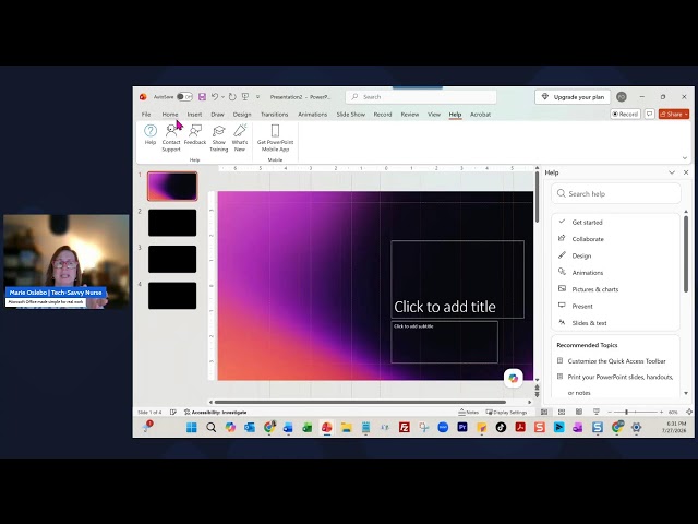 Back to Basics, Week 4: PowerPoint & the Ribbon