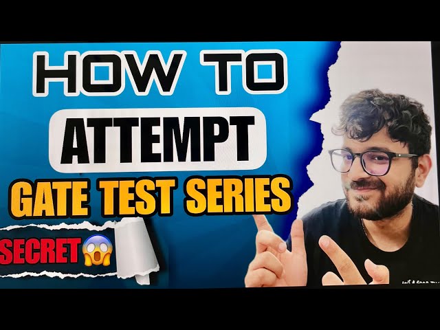 GATE 2026 Strategy: How to Attempt Test Series for 80+ Marks + FREE Mock Series 🎁
