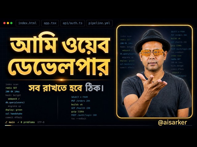 আমি Web Developer কোড লিখি Everyday | Ami Web Developer | AI Sarker