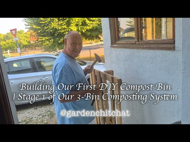 How We Built Our First DIY Compost Bin | Starting a 3-Bin Compost System