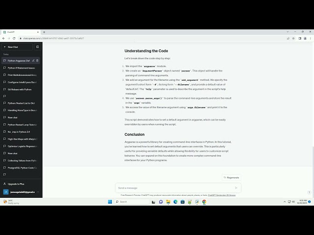 Python Argparse Default agrument that can be overridden