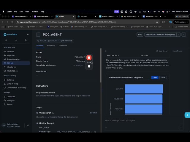 Enable natural language analytics using Snowflake AI for instant business insights.