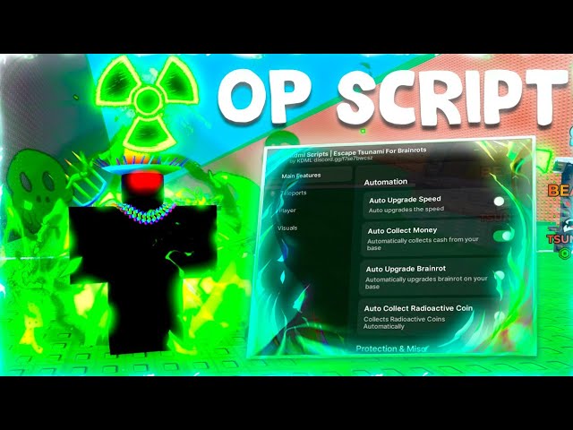 [🌊NO KEY] Escape Tsunami For Brainrots Script — AUTO FARM, REMOVE TSUNAMI, TELEPORT, DUPE BRAINROTS
