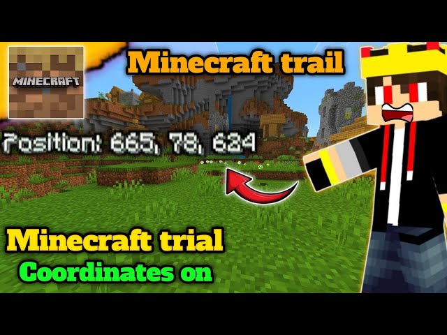 How to turn on coordinates in Minecraft Trial || Minecraft trial coordinates on....!? 😈