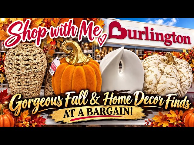 Burlington shop with me 👛| gorgeous Fall and home decor finds at a bargain prices🍁🍂#burlington 