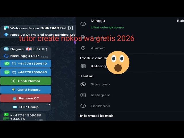 cara create nokos wa +44 🇬🇧🇬🇧 gratis 2026 