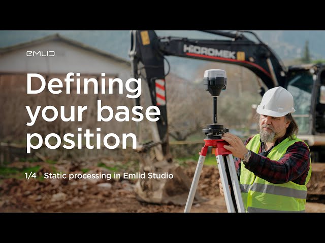 Post-processing with Emlid Studio. Defining your base position