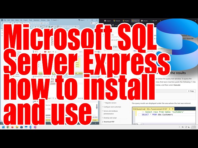 Microsoft SQL Server Express how to install and use complete tutorial - June 2026 - 86cedf8e