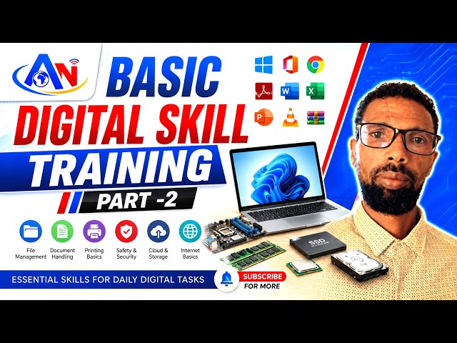Basic Digital Skills Training Part 2 | Computer Basics for Beginners