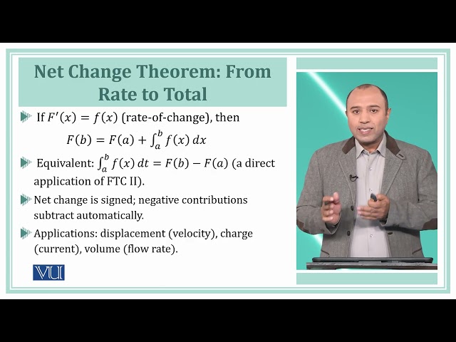 The Net Change Theorem | Calculus 1 | MTH5101_Topic131