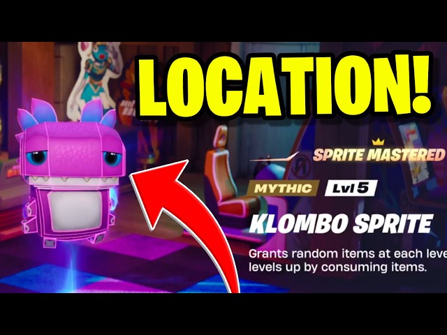 HOW TO GET KLOMBO SPRITE LOCATION IN FORTNITE!