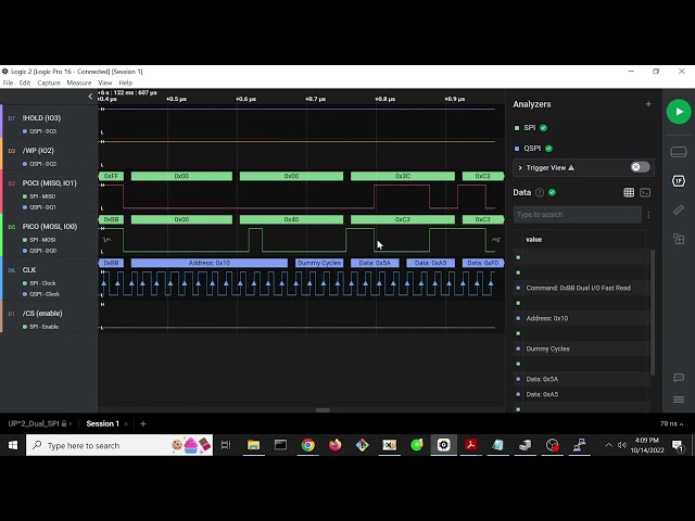 HW1101: Intel SPI Analysis: 08 Saleae Manual SPI Reads With ChipSec