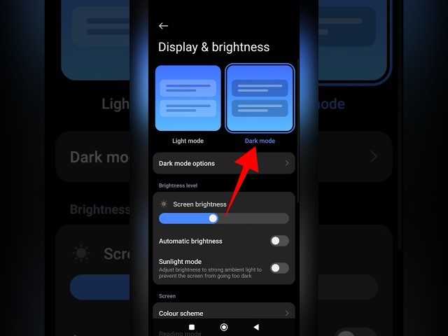 Redmi mobile dark mode | redmi mobile dark theme setting | redmi dark mode #short #youtubeshorts