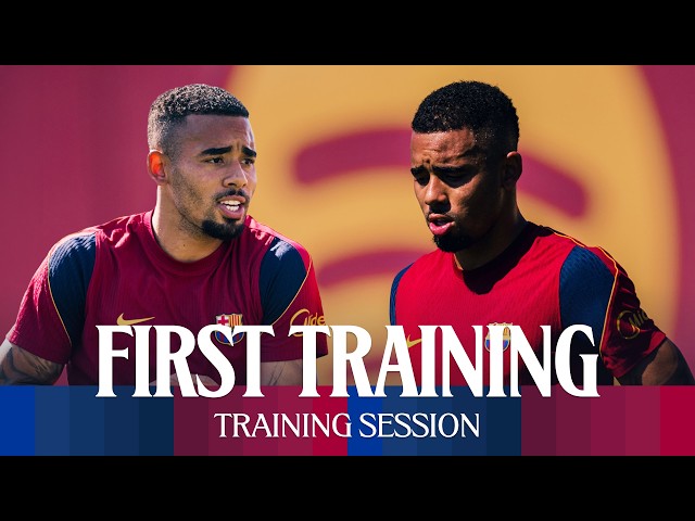 GABRIEL JESUS SE ENTRENA CON EL FC BARCELONA 🔵🔴