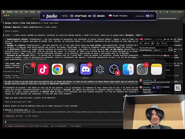 Dia 144 programando con Deska, Claude Code y Kimi K3  #claude #claudecode #codex #ia #startup #gpt