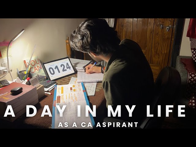 A Day in My Life as a CA Aspirant 📚 | Study Vlog 🎯 | Productive & Realistic Routine.