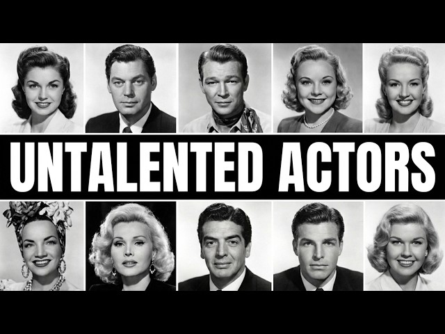 10 Golden Age Stars Who Got Famous Without ANY Acting Talent