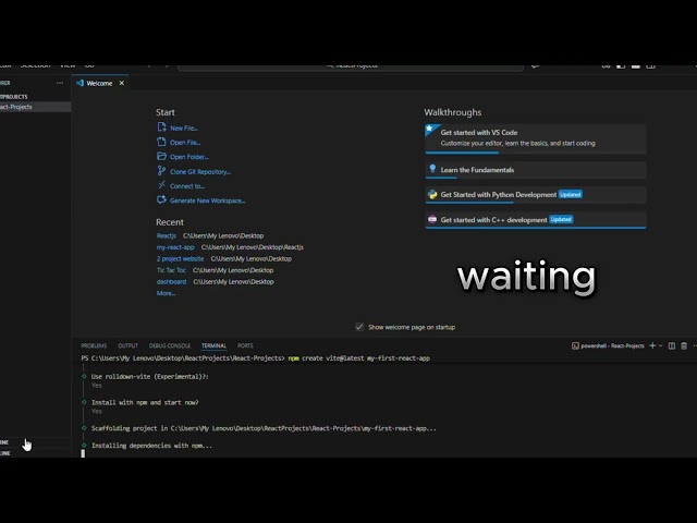 How to Create a React Project in VS Code | Episode 3