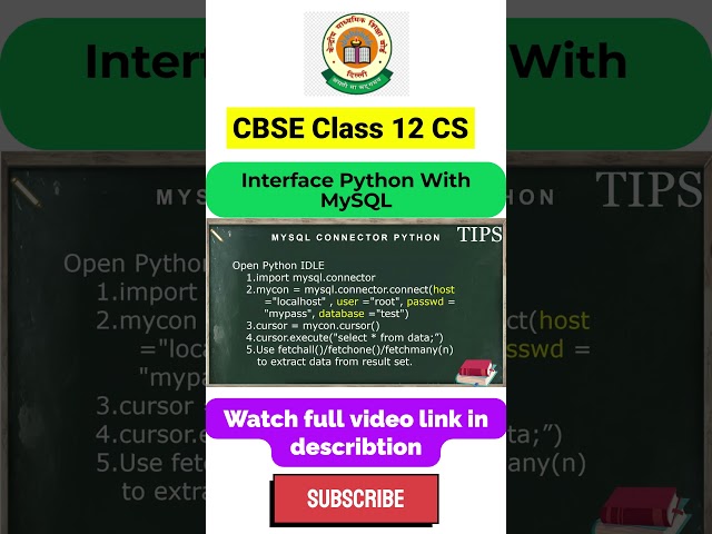 Don't Miss This Python MySQL Trick for Board Exams  #shorts #shortsfeed #viralshorts