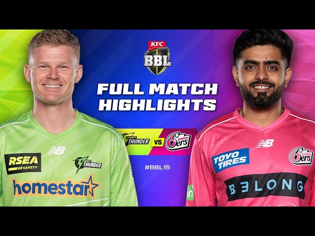 Sydney Thunder v Sydney Sixers Match Highlights | #BBL15