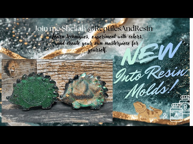 #867 IntoResin Handmade Diamond Hedgehog Coasters 2 different outcomes same film!