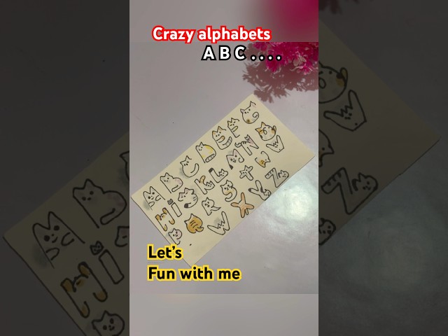 #diy#crazy alphabets#viral #creativecontentcreator #shorts #@Artsydeepti