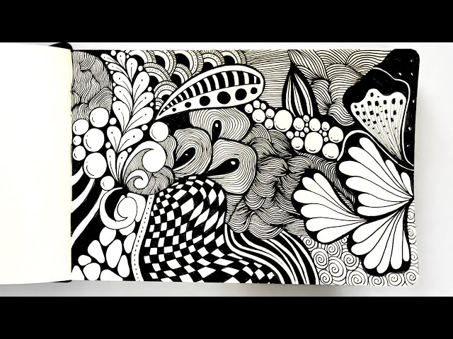 Drawing Zentangle Art | Easy Creative Zentangle Patterns