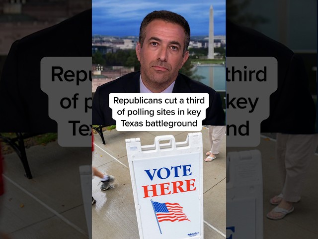 Republicans cut a third of polling sites in key Texas battleground