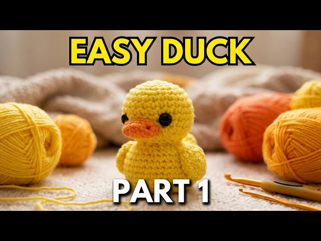 🦆IDEA para GANAR DINERO,  Cómo Hacer un PATO AMIGURUMI a Crochet (Parte 1) | EASY DUCK TUTORIAL | 🦆