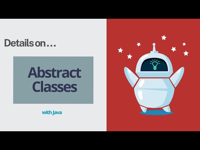 Abstract Classes with Java