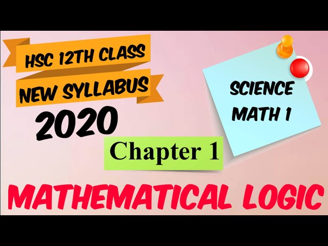 HSC new syllables  science Math 1 | Mathematical Logic
